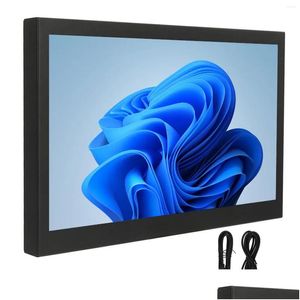 Monitores Pantalla externa 1280X800 IPS 10IN Monitor portátil Ángulo de visión amplio Compatible con interfaz de auriculares USB para Office Drop Delive Otnos