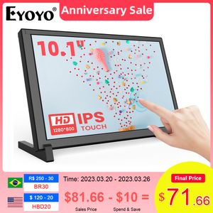 Monitors Eyoyo Monitor 10.1 inch Capacitive Touchscreen Portable 1280x800 IPS Display For Raspberry Pi Plug And Play Compatible Win 8 10 230320