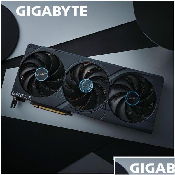 Moniteurs Gigabyte Rtx 4080 Graphics 16 Go Eagle Gddr6X Carte vidéo Nvidia 40 Series 22400 MHz Pci Express 4.0 16X Drop Delivery Compu C Dh2Fd