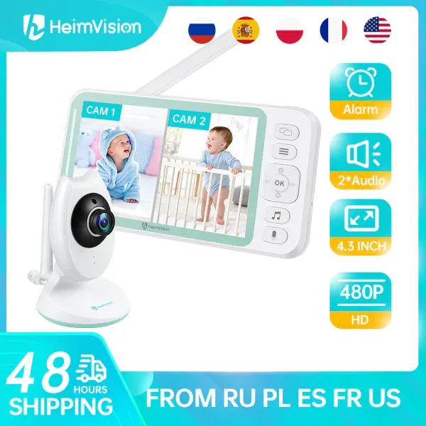 Monitors HeimVision HM132 Baby Monitor con cámara de 4.3 