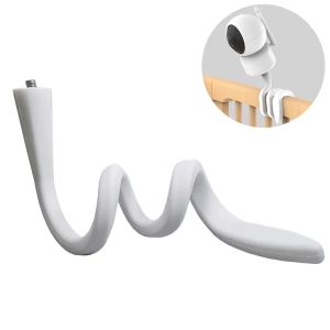 Monitoren ip camera houder stand baby monitor wandmontage silicagel beugel gatfree wieg wieg hangslang houder flexibele draai montage