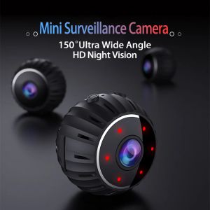Monitoren Mini WiFi Surveillance Camera en zie door mobiele 1080HD 150 ° Ultrawide Field Sports DV Camera Night Vision Security Home Monitor