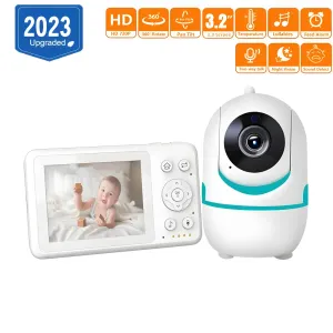 Monitoren nieuwe 3,2 inch elektronische baba met monitor nachtzicht, pan tilt zoom, 3000 mAh batterij, draagbare monitor, moeder kinderen babycamera