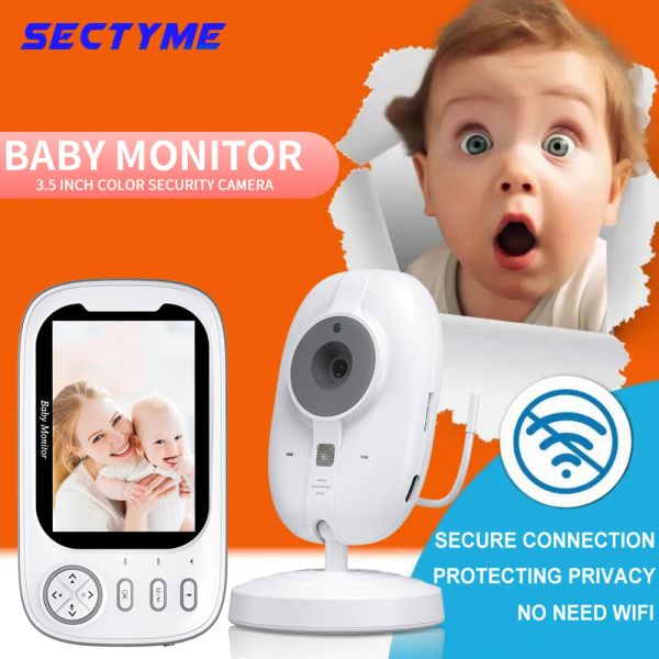 Moniteurs sectyme vidéo monteur bébé moniteur 2 voies caméra de parole audio baby-sitter sans fil de vision nocturne de la température de la température de la température