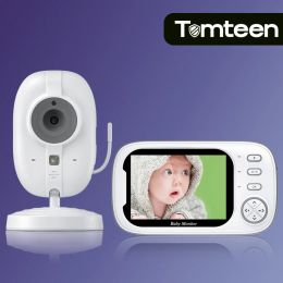 Moniteurs Tomteen 3,5 pouces Video sans fil bébé Moniteur de bébé Surveillance de la vision nocturne Surveillance 2 voies parole bébé nounou