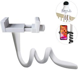 Monitoren universele babymonitorhouder langer wit flexibele silicium babycamera -stand, ideale ip camera mount gatfree crib wieg staaf