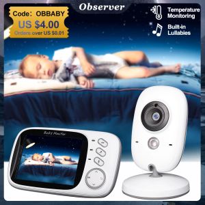 Moniteurs VB603 Video Baby Monitor 2.4g Mother Kids Twoway Audio Night Vision Superaillance Caméras avec des articles pour bébé affichage de température