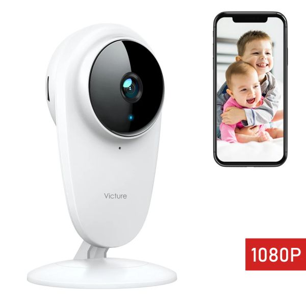 Surveille Victar PC420 1080p FHD Baby Monitor Camera Pet Camera, 2,4g Caméra de sécurité intérieure sans fil pour bébé / animal de compagnie travaille avec iOS Android