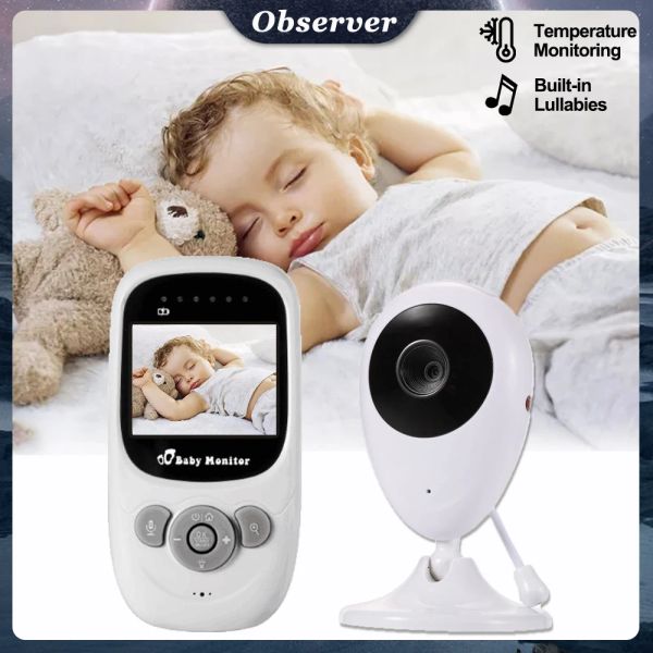 Monitores Video Baby Monitor 2.0 '' LCD Babysitter 2 Way Talk Night Vision Temperatura Seguridad Nanny Cam 4 Security Security Protection