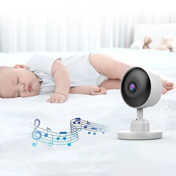 Moniteurs Video Baby Monitor 2.8 pouces LCD Affichage de la caméra de sécurité Crylabies Cry Detection Night Vision Temperature Monitor for Baby Pet Eldly