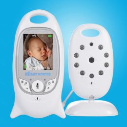 Moniteurs vidéo monteur bébé moniteur caméra vb601 baby-sitter sans fil à 2 voies visue nocturne iR LED température babi nounou caméra 8 berceuses