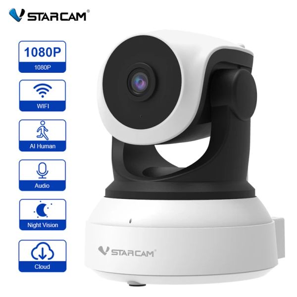 Monitores Vstarcam HD 1080p IP Cámara IP Inalámbrica Cámaras de seguridad WiFi Visión nocturna AI Detección humana Seguridad del hogar Monitor de bebé