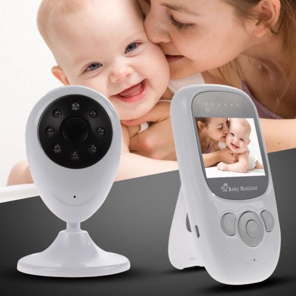 Surveille sans fil 2,4 GHz Couleur numérique LCD moniteur de bébé Caméra de caméra Vision audio