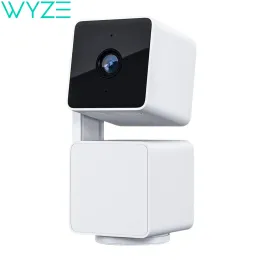 Monitores Wyze Cam Pan V3 Cámara de seguridad inteligente de 1080p de 1080p, visión nocturna de color, 2way Audio, trabaja con Alexa Google Assistant