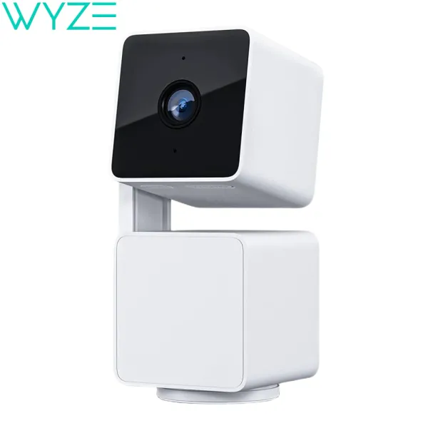 Monitores Wyze Cam Pan V3 Cámara de seguridad inteligente de 1080p de 1080p, visión nocturna de color, 2way Audio, trabaja con Alexa Google Assistant