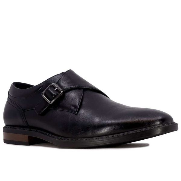 Monk Men's Carger: Nine Strap West Vegan Leather Oxford Shoes para comodidad para la comodidad formal y casual 716 COMT 83685