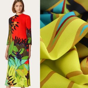 Singe numérique Impression en haute couture en haute couture V tissu de créateur textile haut de gamme pour chemise robe bricolage par cour 240409