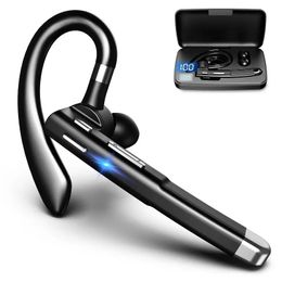 Mono Earbud Single Ear Bluetooth Wireless met MIC voor mannen die concurreren met iPhone Android Stereo Handfree Noise Annering Sports oortelefoon voor sportliefhebbers