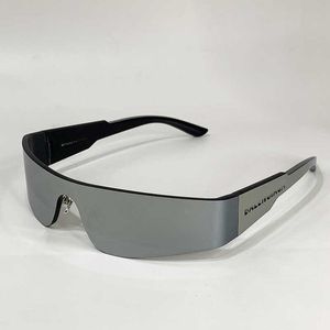 Mono rechthoek in zwart nylon Bb0041s zonnebril dames ontwerpers Sier gradiënt dikke lens volledig smal rechthoekig masker herenmode bril