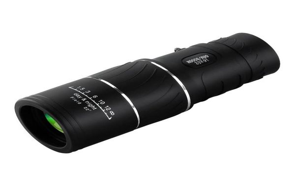 Télescope monoculaire 16x52 Coffres monoculaires à puissance haute puissance Optique Double focus Optics Spotage étanche pour la chasse à l'oiseau de camping watc5783381