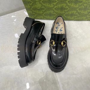 Monolith Geborsteld Echt Leer Loafers Designer Dames Heren Schoenen Platform Trainers Zwart Wit Casual Schoenen Dikke Bodem Met Bijenborduurwerk Sneakers