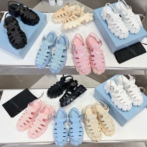 Monolith gehaakte kooi sandalen Designer stro platform sandaal dames band dia's zomer rubberen slippers