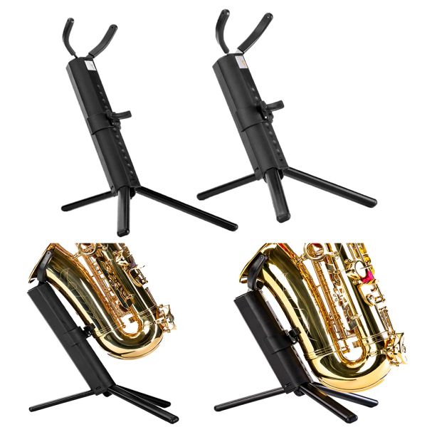 Monópodos 2020 Nuevo trípode ajustable Tenor Alto Sax soporte Rack Instrumento Instrumento Viento Hornera Horn Metal Piezas Accesorios de piezas