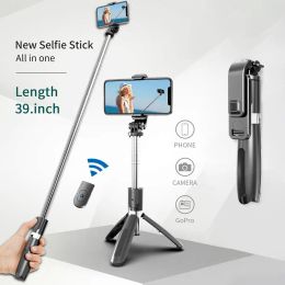 MONOPODS 2IN1 MOBILE SELIE Stick Trépied Portable Stand pour smartphone Universal multifonction trépied avec contrôleur Bluetooth