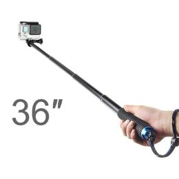 Monopods 36 pulgadas extensible de mano palo telescópico Selfie Monopod Stick para GoPro Hero 11 10 9 8 7 6 5 4 3 Yi DJI Go Pro Accesorios