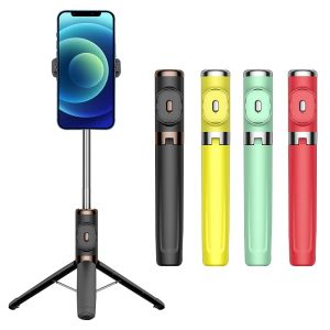 Monopodes 360 degrés tir de selfie Stick Téléphone Tripod Bluetooth Remote Contrôle antislilip antiscratch Antidrop