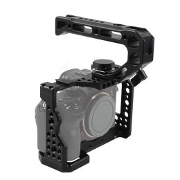 Monopodes A73 A7r3 A7m3 poignée de cage en métal pour Sony A7riii A7iii A7miii Cage en alliage d'aluminium pour monter le kit d'extension à dégagement rapide sur trépied