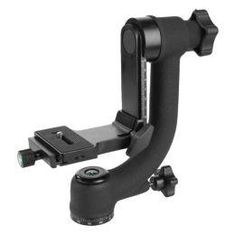 Monopodes en aluminium Rugged Panoramic Gimbal Tripod Ball Head avec arcatype Plaque de libération rapide UNC 1/4 Vis pour les caméras DSLR jusqu'à H3CA