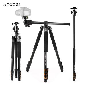 Monopods Andoer Ttt004 200cm Aluminum Alloy Camera Tripod Monopod Horizontal Mount with Ball Head 4section Extendable for Dslr Cameras