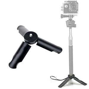 Monopodes Mini trépied noir pour Smartphone/support de téléphone trépied monopode pour Gopro/DJI OSMO/SJCAM trépied pliable Portable