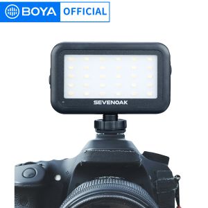 Monopods Boya Skpl30 Mini Led Video Light Photographic Selfie Lighting voor Smartphone YouTube Makeup Video Studio Stripod streaming