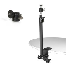 Monopods C Stand Stipod Standing Desk Monitor met 1/4 "Ball Hoofd Tafelarmatuur Ring Licht Verstelbare tafelbeugel Stand DSLR -camera