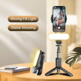 Monopodes cool dier nouveau stabilisateur de cardan stabilisateur sans fil bluetooth gimbal avec stabilisateur de smartphone à trépied de fill tréail