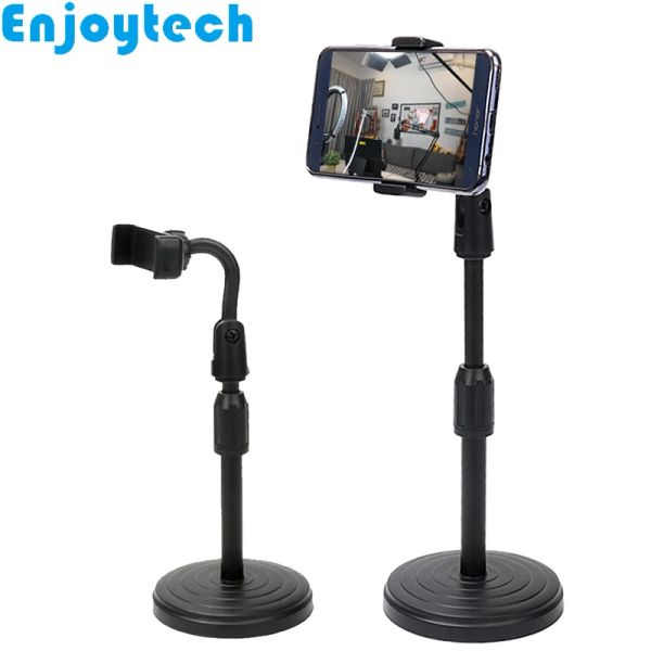 Monopodes extensible support de bureau de bureau monopode pour iPhone Xiaomi Huawei Samsung Android Mobile Phones Tripod signifie Bloggers vidéo