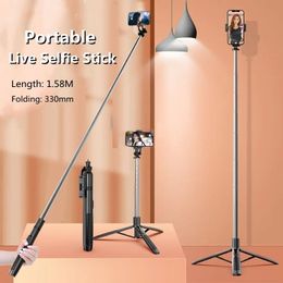 FANGTUOSI NIEUWE 158 cm Draadloze Bluetooth Selfie Stick Statief Opvouwbare Monopod Voor Gopro Sport Actie Camera Smartphones