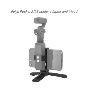 Monopods FeiyuTech Feiyu Pocket 2 2s Camera 3axis Stabilizer Gimbal Smartphone Telefoonhouder Adapter Tripod -accessoire