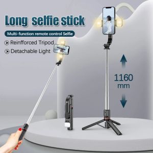 Monopods FGCLSY 2022 Nieuwe Bluetooth Wireless Selfie Stick met Double Fill Light worden uitgerekt Mini Tripod kan op afstand foto's maken