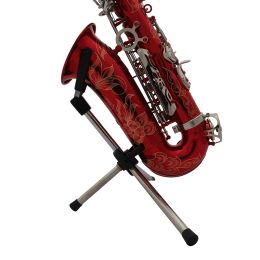 Monopods opvouwbare alt tenorsaxofoon Saxofoon SAX SAX TRIPOD HOLDER ACCESSOIRES Portable Sax metalen vloerstandhouder met draagtas
