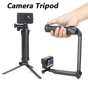 Monopods voor GoPro -smartphone Uitbreidbare actiecamera Statiefhoekaanpassing Neem VLog Monopod Selfie Stick Holder Clip Accessoires