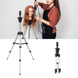 Monopods Hair Salon Tripod Verstelbare stand Cosmetologie Mannequin Training Hoofdhouder klem Hair Wig Stand Dummy Head Tripods Tools