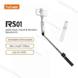Monopodes Hohem RS01 3 en 1 Téléphone extensible Stick Stick Rettrable STABLE COMPACT CONCRANT TRÉPODE RÉPOMIÈRE COMPOSITIQUE POUR ISTEADY V2 X2