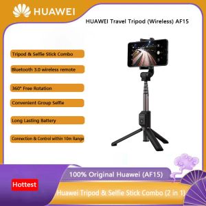 Monopodes Huawei Tripod Trépied sans fil Bluetooth Tripod Selfie Stick Combo Rotation librement dans un monopode AF15 à 360 ° pour le téléphone iOS / Android