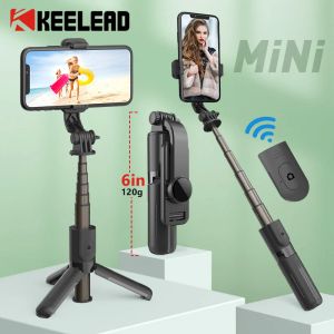 Monopodes L10 3 en 1 Bluetooth sans fil Compatible Handheld Stick Stick Foldable Mini Tripod Shutter Remote Control pour iPhone Android