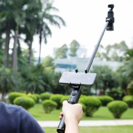 Monopods Originele DJI Osmo Pocket Extension Rod gebouwd met een telefoonhouder 1/4inch statief in voorraad