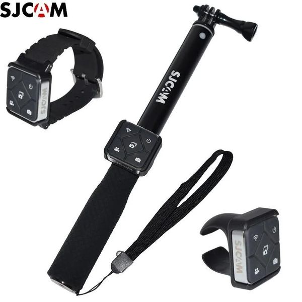 Monopods Original Sjcam Control Remoto Wifi Reloj/Muñequera Batería Remota Selfie Sticks/monopod para A10/m20/sj6/sj10/9 Sj8 Air/pro C200