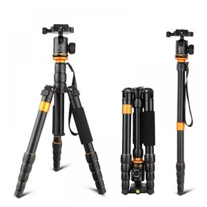 Monopods Qzsd Q278 Professionele draagbare aluminium camera Reizen Lichtgewicht statief Monopod-standaard met balhoofd voor Nikon Dslr